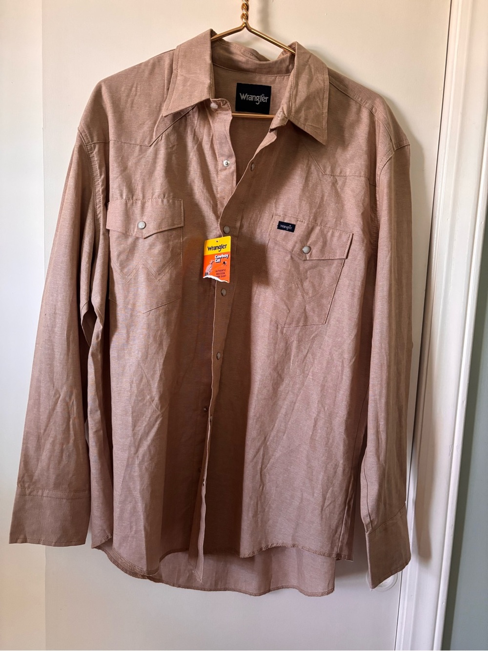 Wrangler Long Sleeve Western Shirt Cowboy Cut XL